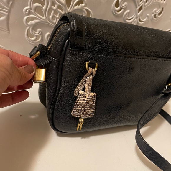 J.Crew crossbody leather bag navy blue good condition just the strap had damaged - Picture 8 of 16